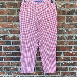 Vintage gingham jeans